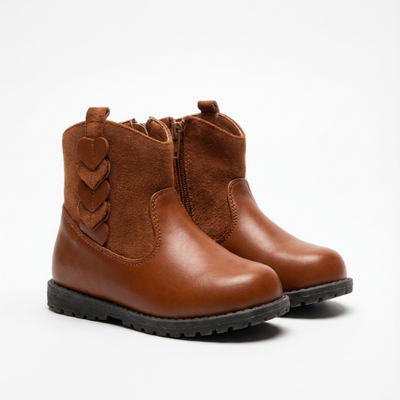 Bottines Fille Marron Élégantes – Importées d’Espagne 🇪🇸