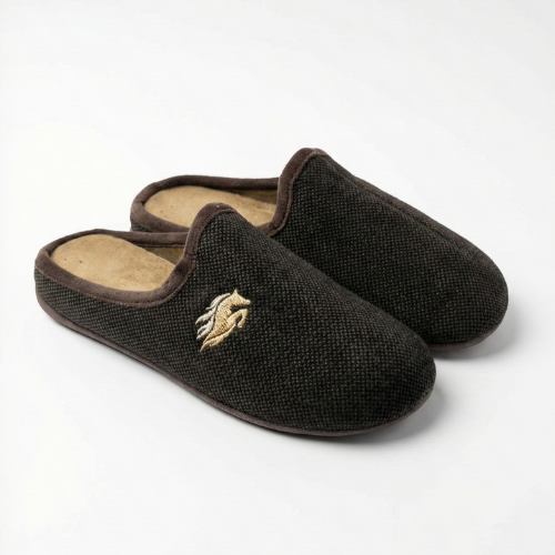 Pantoufles Garçon d’Hiver Marron – Made in Spain 🇪🇸