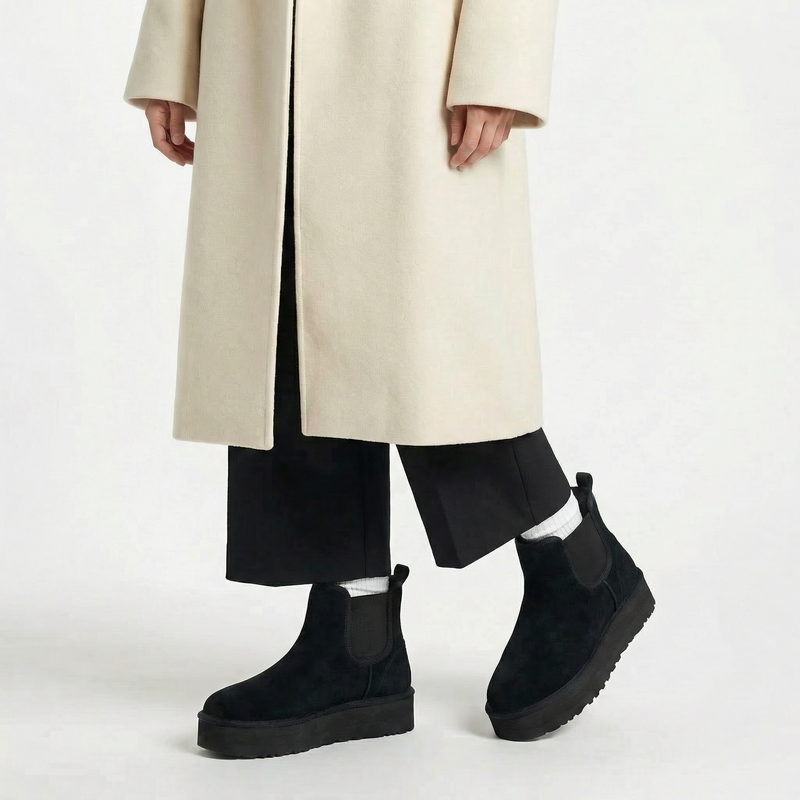 Bottines Noir Fourrées –  Importées d’Espagne 🇪🇸