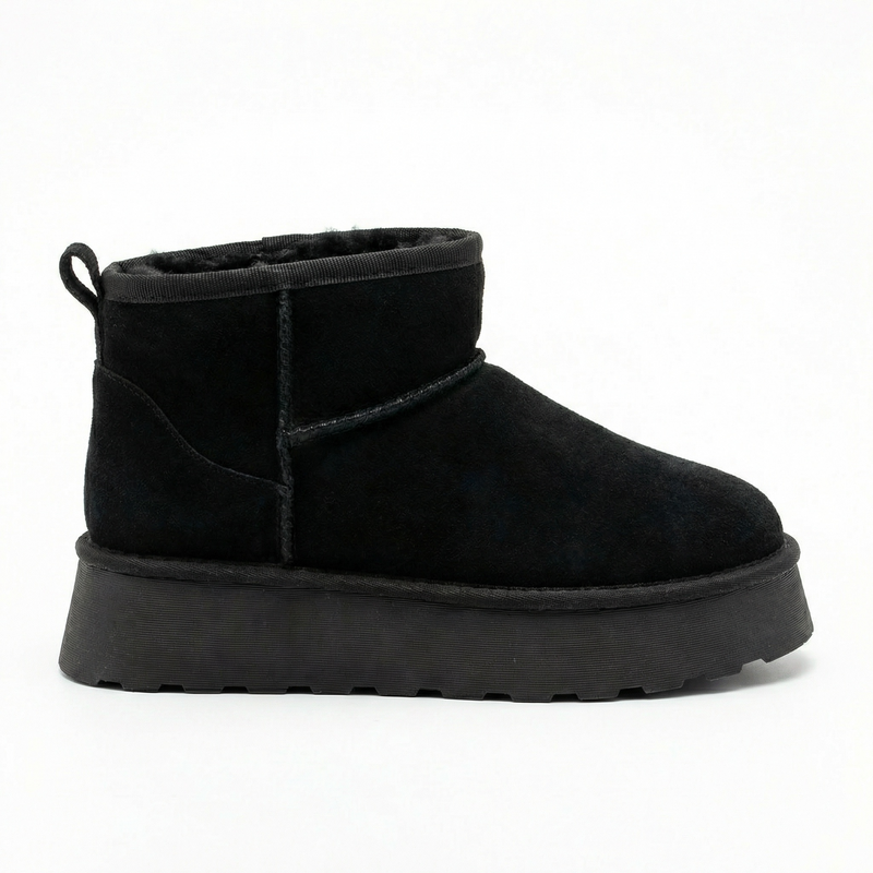 Bottines fourrées Noir femme – Importées d’Espagne 🇪🇸