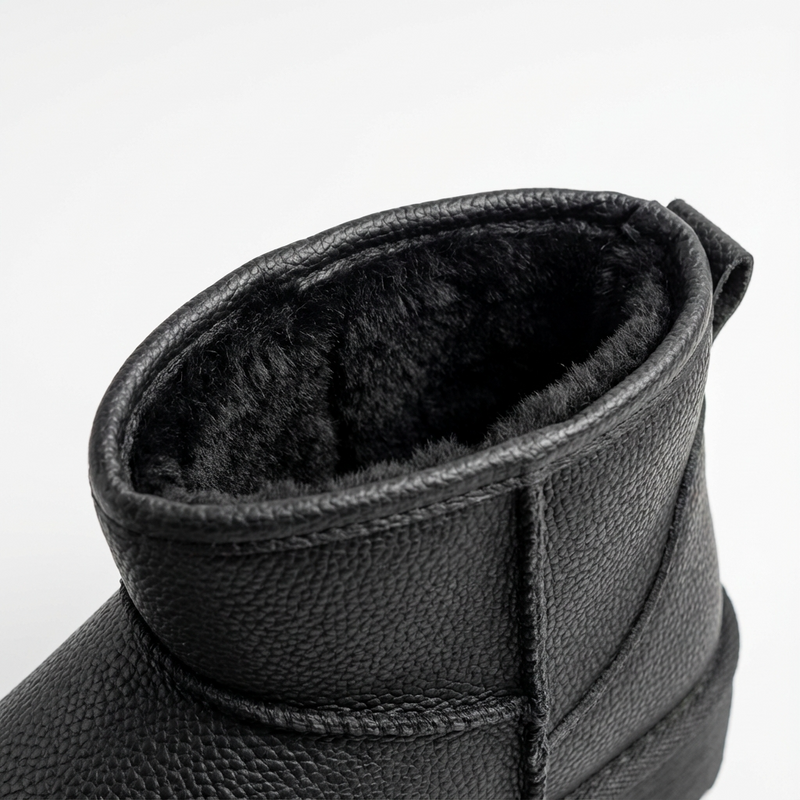 Bottines Fille Noires Fourrées – Importées d’Espagne 🇪🇸