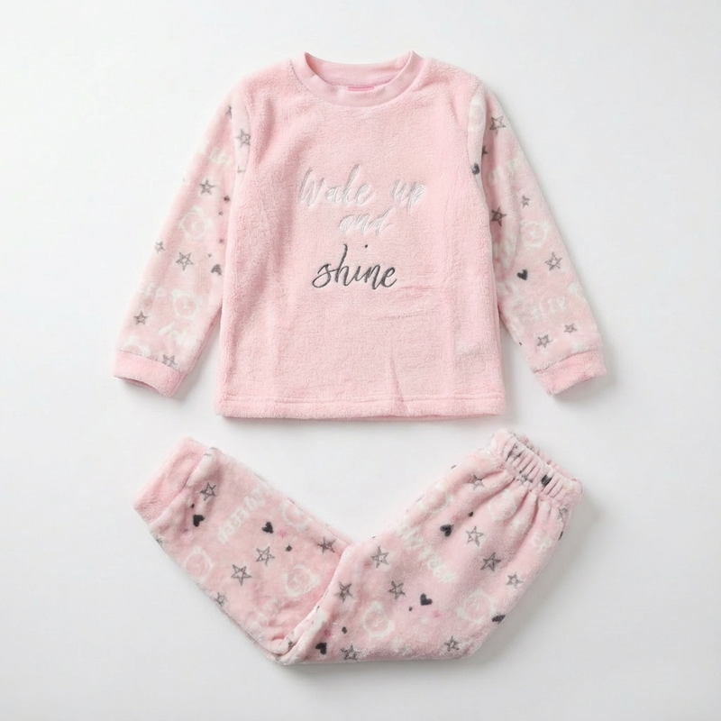 Pyjama Fille Polaire « SHINE » – Fabriqué en Espagne 🇪🇸