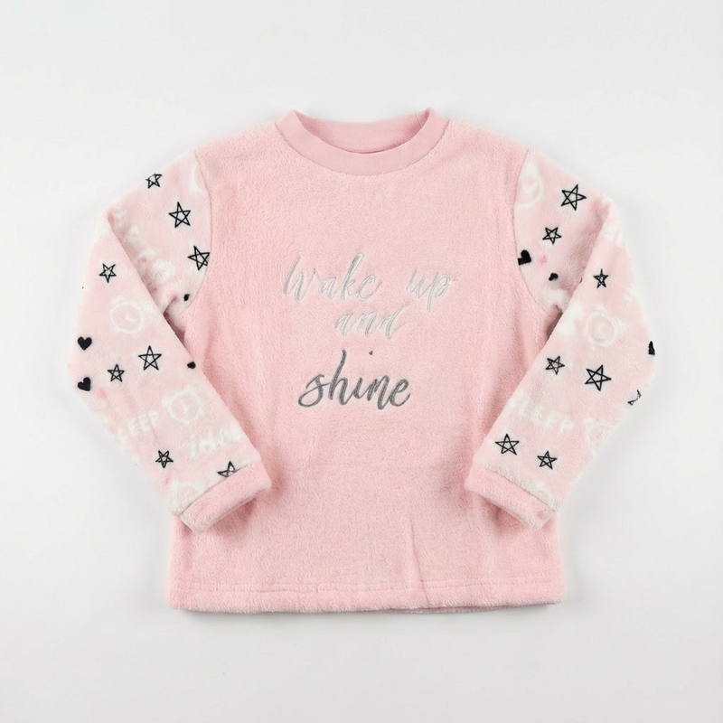 Pyjama Fille Polaire « SHINE » – Fabriqué en Espagne 🇪🇸