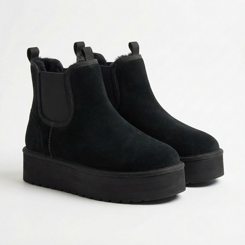 Bottines Noir Fourrées –  Importées d’Espagne 🇪🇸