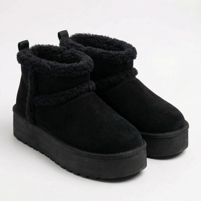 Bottines Noir Fourrées –  Importées d’Espagne 🇪🇸