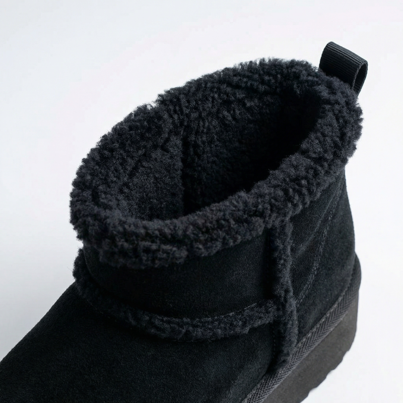 Bottines Noir Fourrées –  Importées d’Espagne 🇪🇸