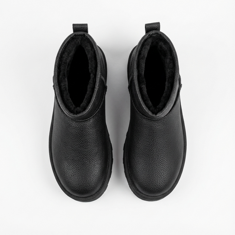 Bottines Fille Noires Fourrées – Importées d’Espagne 🇪🇸