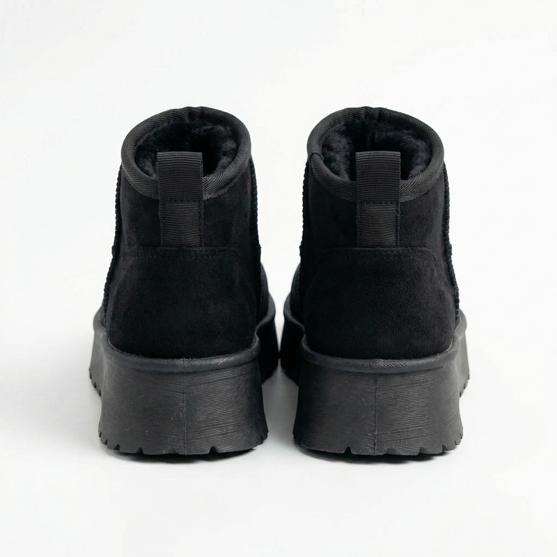 Bottines fourrées Noir femme – Importées d’Espagne 🇪🇸