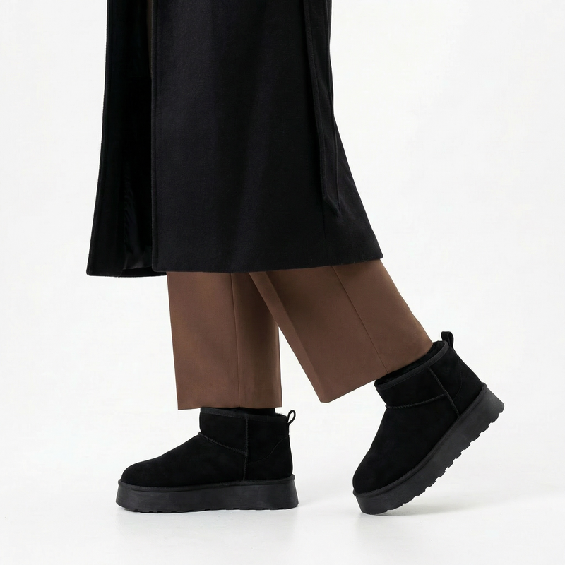 Bottines fourrées Noir femme – Importées d’Espagne 🇪🇸