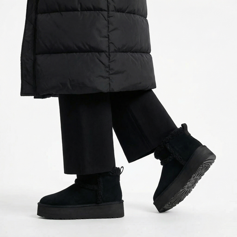 Bottines Noir Fourrées –  Importées d’Espagne 🇪🇸