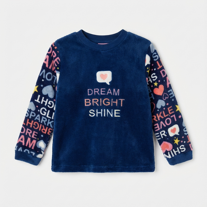 Pyjama Fille Coralina « DREAM BRIGHT SHINE » – Fabriqué en Espagne 🇪🇸