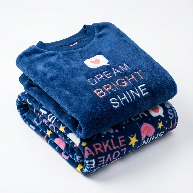 Pyjama Fille Coralina « DREAM BRIGHT SHINE » – Fabriqué en Espagne 🇪🇸