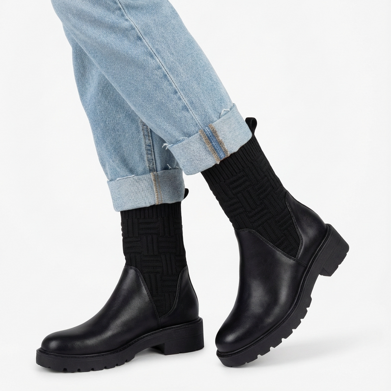 Bottines Femme Noires – Importées d’Espagne 🇪🇸