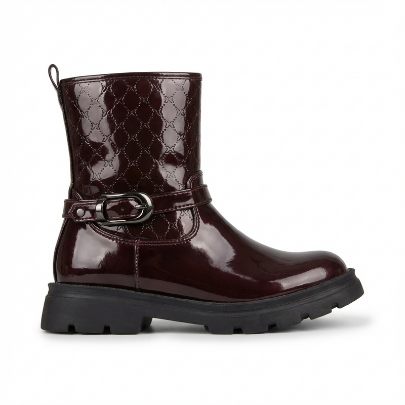 Bottines fille bordeaux foncé – Importées d’Espagne 🇪🇸