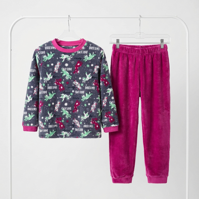 Pyjama Fille polaire « DREAMS » – Fabriqué en Espagne 🇪🇸