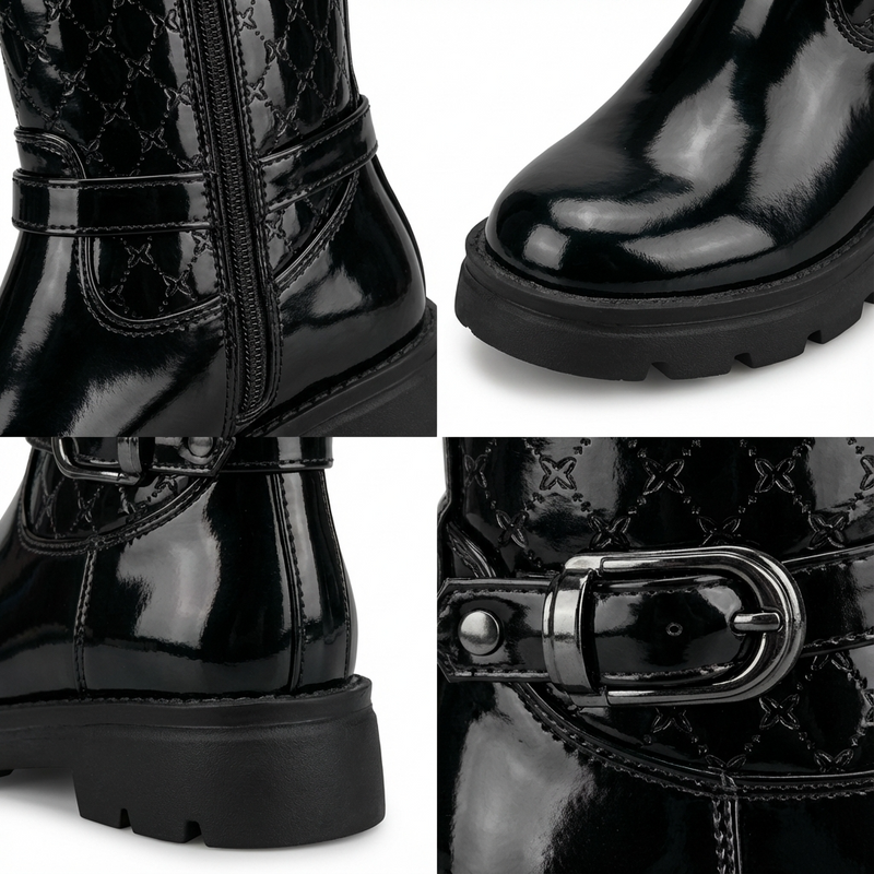 Bottines fille Noires foncé – Importées d’Espagne 🇪🇸