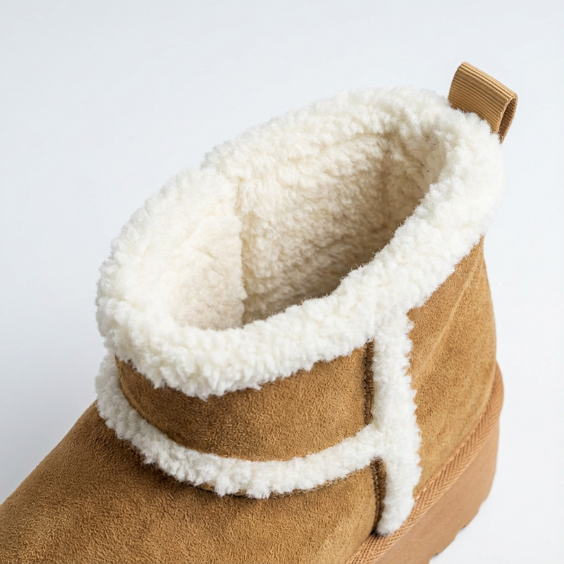 Bottines Camel Fourrées –  Importées d’Espagne 🇪🇸