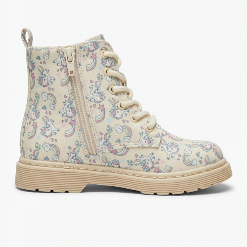 Bottines Fille Motif Licorne – Importées d’Espagne 🇪🇸