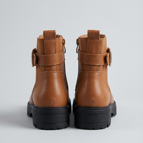 Bottines Fille Chelsea Marron – Importées d’Espagne 🇪🇸