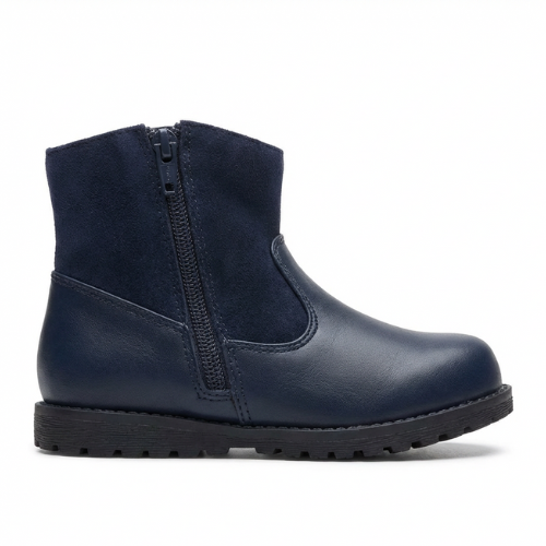 Bottines Fille Bleu Marine Élégantes – Importées d’Espagne 🇪🇸